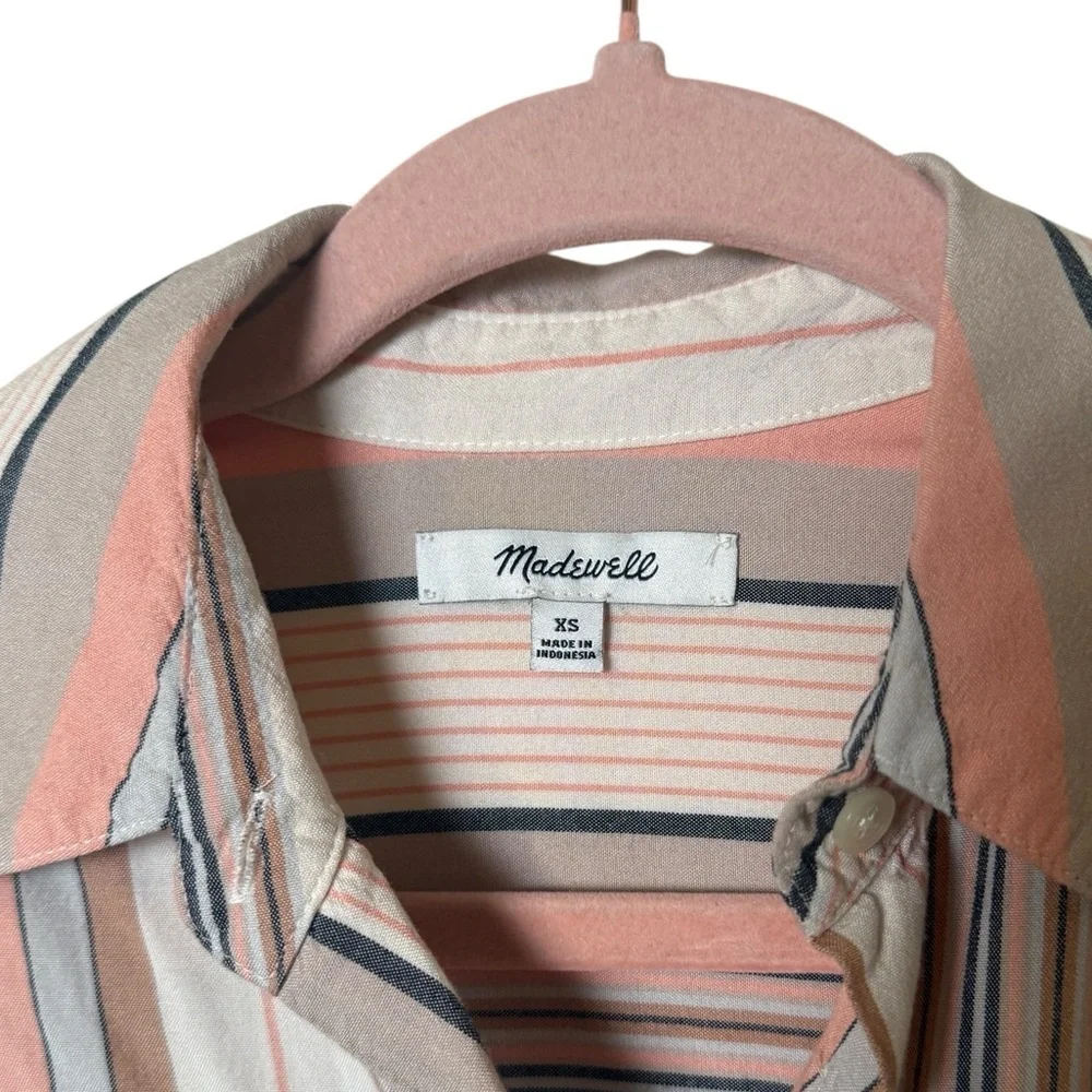 🌺 Madewell Multicolor Striped Shirt - Picture 3 of 3